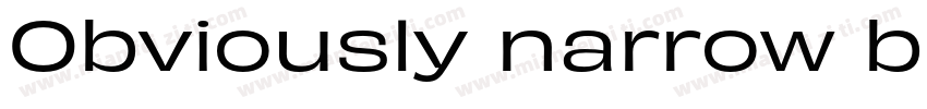 Obviously narrow black字体转换